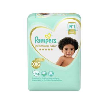 Pañales Pampers Premium Care XXG 24u