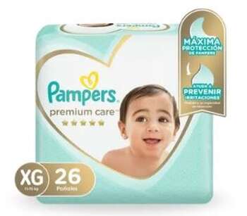 Pañales Pampers Premium Care XG 26u