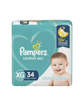 Pañales Pampers Confort Sec XG 34u