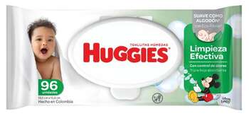 Toallitas Húmedas Huggies Limpieza Efectiva 96u